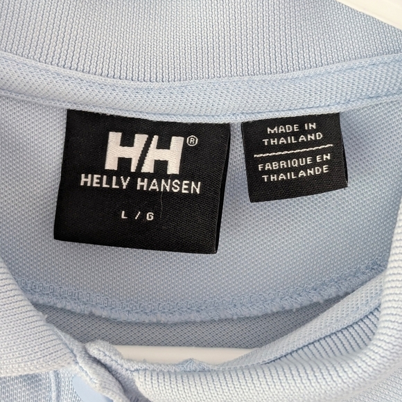 Helly Hansen Women's Light Golf / Tennis Blue Polo Shirt - Size Large - Picture 4 of 8